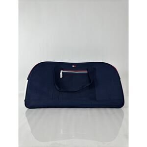 NWT Tommy Hilfiger Duffle Bag Navy Blue w/ Signature Stripes